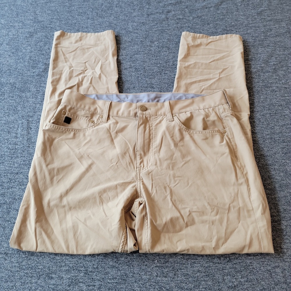 Vineyard Vines On The Go Pants OTG Men's 34x32 Khaki Lightweight Casual Golf